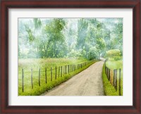 Framed Country Road Photo II