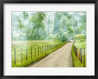 Framed Country Road Photo II