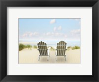 Framed Beachscape Photo I