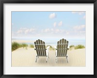 Framed Beachscape Photo I