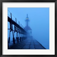 Framed Lighthouse at Night I