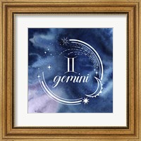 Framed Watercolor Astrology III