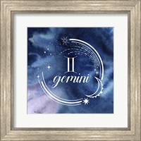 Framed Watercolor Astrology III