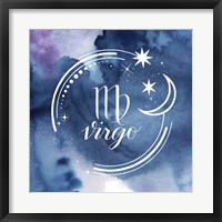 Framed Watercolor Astrology VI