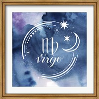 Framed Watercolor Astrology VI