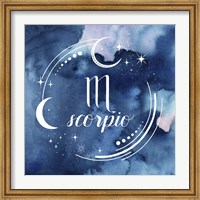 Framed Watercolor Astrology VIII