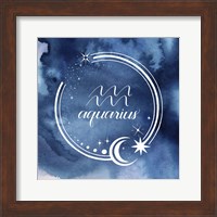 Framed Watercolor Astrology XI