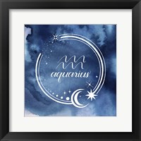Framed Watercolor Astrology XI