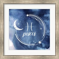 Framed Watercolor Astrology XII