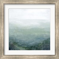Framed 'Lighthouse Mist I' border=