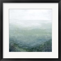 Framed 'Lighthouse Mist I' border=