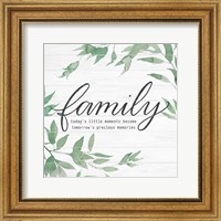 Framed Family on Shiplap I