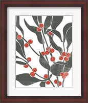 Framed Colorblock Berry Branch II