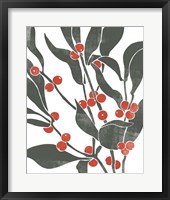 Framed Colorblock Berry Branch II