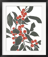 Framed Colorblock Berry Branch IV