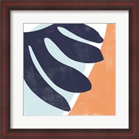 Framed 'Bright Wave I' border=