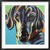 Framed Painted Dachshund I