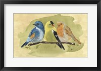 Framed Bird Perch I