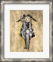Framed 'Metallic Rider I' border=
