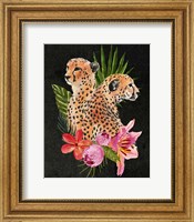 Framed Cheetah Bouquet I