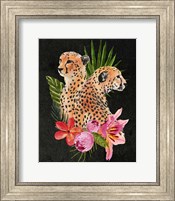 Framed Cheetah Bouquet I