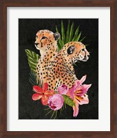 Framed Cheetah Bouquet I
