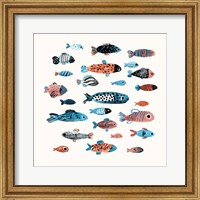 Framed Fish School I