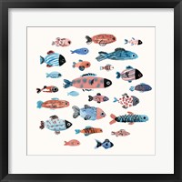 Fish School II Framed Print