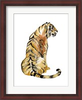 Framed Sitting Tiger I