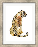 Framed Sitting Tiger I