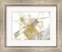Framed Gold & Grey Exploration V