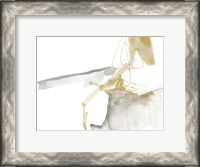 Framed Gold & Grey Exploration VII