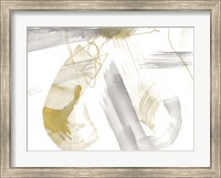 Framed Gold & Grey Exploration VIII