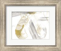 Framed Gold & Grey Exploration VIII