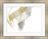 Framed Gold & Grey Exploration IX