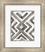 Framed 'Tribal Geometry I' border=