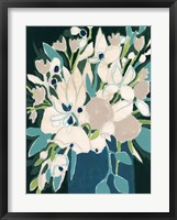 Blue Bloom Sketch II Framed Print