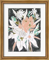 Framed Charcoal Bouquet I