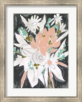 Framed Charcoal Bouquet I