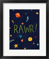 Starry Dinos I Framed Print