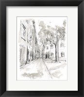 Framed European City Sketch II