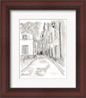 Framed European City Sketch IV