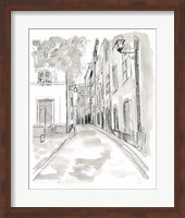 Framed European City Sketch IV