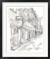 Framed European City Sketch V