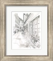 Framed European City Sketch VI