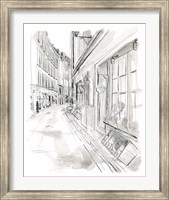 Framed European City Sketch VI