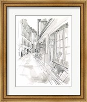 Framed European City Sketch VI