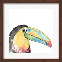 Framed Tropical Bird Portrait II