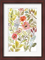 Framed Happy Flowers IV