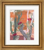 Framed Desert Flowers I